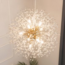 엘리사 9등 원형 인테리어 조명 (램프포함), 전구색(노란빛)