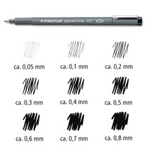 스테들러 308 Pigment liner 피그먼트 라이너/STAEDTLER, 0.3mm