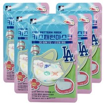 MLB 키즈패턴 끈조절 마스크 (MB필터포함)