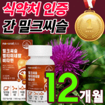 [차태현 광고] 프리미엄 밀크씨슬 고함량 밀크 씨유 시스 독일 비타민 ALT AST 수치 간 건강 리버 만성 피로 스트레스 케어 100% 식 약 처 인증 보조제 홈쇼핑 영양제 추천, 반값할인 밀크씨슬360정(12개월분) *인기상품*, 360정