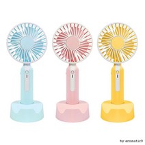 휴대용 선풍기 초미니 독서실 미니 이층침대 귀여운 야외용, 핑크