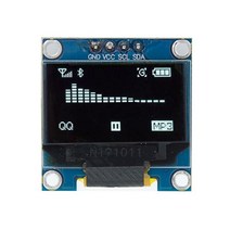 LCD 모듈 0.96 quotOLED SPIIIC I2C 화이트블루옐로우 블루 인치 OLED 128x64 LED 디스플레이 arduino용, [01] 4pinIICWhite