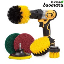 온판 전동 드릴 청소 브러쉬 청소솔 욕실 바닥 타일, 원형 브러쉬 -대형