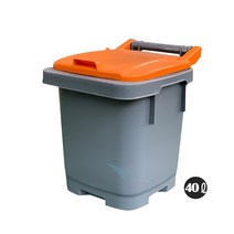 리빙월드 음식물수거함 4종택1 5L/10L/20L/40L 음식물쓰레기통, 업소용 음식물수거함 40L, 1개