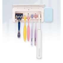 아이리버 정품 프리미엄 무선 칫솔살균기 탈부착식 충전기 TM-8500W 색상 2종 가정용, 핑크