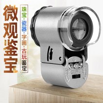 현미경 핸드헬드 돋보기, 50배(눈으로 볼 수 있음)