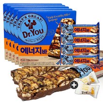 주전부리몰 오리온 닥터유 에너지바(4개입) x 5통(+밀크츄 2봉포함), 1세트