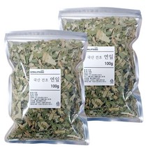 다누푸드 국산 건조 연잎 차, 2개, 100g