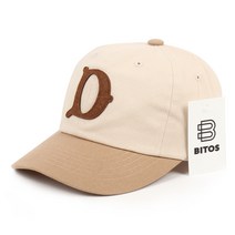 비토스 D 패치 투톤챙 볼캡 야구모자 데일리모자
