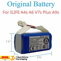 에어소프트건7.4배터리 로봇 진공 청소기용 충전식 리튬 배터리 ILIFE A4s A6 V7s 플러스 A9s W400 용 INR18650 M264S1P 144V 2600mah, 2.2600mah, 1개