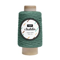 yarna 샤블리 콘사 뜨개실 100g, 134 터키그린, 1개