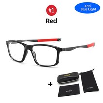 VIVIBEE 스포츠 남자 블루 라이트 차단 게임 안경 알루미늄 사원 UV400 안티 레이 여성 Office Square Eyeglasses