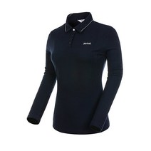 [볼빅골프웨어] [결제할인쿠폰][볼빅] 여성 골프 자수 포인트 카라 솔리드 티셔츠 VLTS