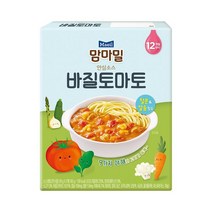 맘마밀 안심소스 바질토마토 160g 2개입 12개월부터섭취, 1개, 단일옵션