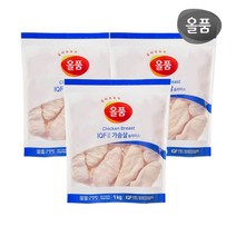 올품 IQF 닭가슴살 슬라이스 1kg 3봉, 3개