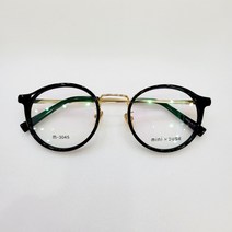 동글이안경 mini HOUSE 3045 50 블랙골드 솔텍스 동그리