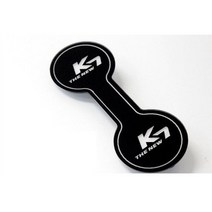 실크인쇄 블랙아크릴 더뉴K7 컵홀더 플레이트, 화이트