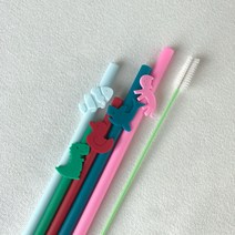 이크 실리콘 스트로우 Ver2 2P+세척솔 3P+세척솔, 1개, 2p