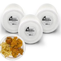 무상표 무지 종이접시 18 cm 120매, 3개, 3개