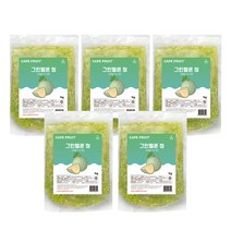 (런칭특가) Cafe fruit 과육이 살아있는 멜론청 1KG, 5개