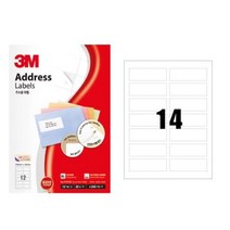 3M 스티커사무용품 21314( 용지 물류 일반형14칸100매 3M라벨, 1개, 1개
