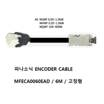 파나소닉 MFECA0060EAD 엔코더케이블 비가동 가동형 6M, MFECA0060EAD-H 가동형 6M
