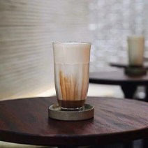 DFMEI 커피잔 콜드브루라떼컵 아이스 아메리카노 라플라워 심플 가정용컵 유리컵, DFMEI 하이 355ml, ml