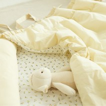 디망디 프리미엄 60수 순면 차렵이불-봉봉(2color) 신생아/유아용 사계절용 어린이집 양면 아기낮잠이불, 프릴차렵이불-봉봉(바닐라크림)