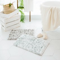 네이처데코 모던 소프트 폼폼 식탁 주방매트 싱크대 발매트, 발매트 - 그린