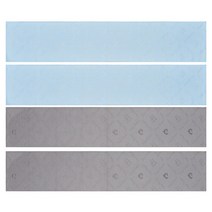 극세사 스포츠 타올 국산 20x100 cm OEKO-TEX, 파랑+회색, 4장, 피에르가르뎅 극세사스포츠