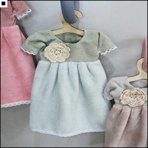 어린이집원아용 음식조리실 네일샵손님용 씽크대걸이 주방수건 귀여운타올, 핑크