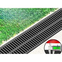 배수로 덮개 수영장 플라스틱 세차장 마당 오수관, 290x 1000x240250x30 덮개2장 포함