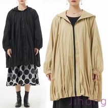 지홍 JIHONG 야상 바람막이 후드점퍼 봄가을 간절기 사파리 루즈핏 빅사이즈