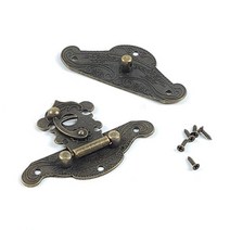 8.3cm 엔틱 문양 고가구 경첩_대형 잠금고리 버클장식