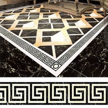 인조대리석타일 바닥셀프시공 바닥데코타일장식 자기 접착 타일베이스 보드 벽 스티커 3D 릴리프 소박한 타, 03 C_02 10X500CM