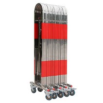 주차장 바리게이트 휀스 펜스 울타리 접이식 대문 차, 1.1m 높이 x3m 길이의 스테인레스 스틸, 1개