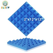 음향사운드디퓨저 방음 판넬 방음재 흡음 베이스트랩 스피커흡음판 103716, High Density_24 Pcs, JZT-Blue