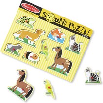 Melissa & Doug - Pets Sound Puzzle 멜리사앤더그 애완동물 사운드 퍼즐 0730(AB-EN-MD730)