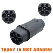 전기차충전기 어댑터 연결잭 급속 케이블 EV adpater 부품 전기 자동차 충전기 IEC62196-2 유형 2 J1772 1 AC EVSE 충전 변환기 커넥터, 4.Type 2 to GBT