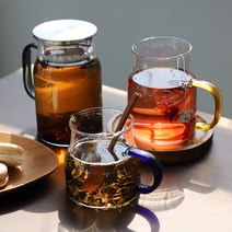 리지 컬러 내열유리저그 3size (뚜껑 개별구매), 1000ml