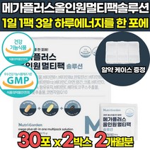 올인원 한팩 영양제 비타민 바이타민 vitamin 멀티팩 멀티 비타민 청소년 여성 남성 여자 남자 맨즈팩 우먼팩 비타민 비군 밀크씨슬추출물 루테인 코엔자임 Q10 알티지오메가3, 30포 X 2박스 (2개월분), 2개