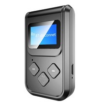 USB 블루투스 어댑터 동글 Bluetooth Adapter LED Screen Wireless Audio 5.0 Transmitter Receiver For PC, 01 은