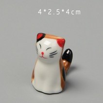 수저받침대 개 세라믹 고양이 젓가락 스탠드 홀더 숟가락 포크 칼 나머지 랙 레스토랑 테이블 책상, 2