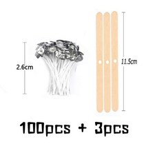 소이캔들 오브제캔들 103 개대 원래 무연 촛불 Wicks 간장 왁 스 코어 짠된 코 튼 등유 램프 라인 나무 액세서리 양 초 만들기, 2.6cm