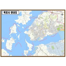 전라남도 목포시 안내지도 210cm X 150cm JN, 3.일반전용천＋롤스크린(＋40000원)