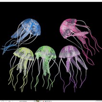 FISH 인조 해파리 장식 어항 꾸미기 수족관 키우기, 1-인조해파리-핑크