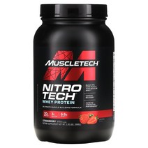 MuscleTech Nitro-Tech Whey Protein Strawberry 2.2 lbs 998 g, 2.2 lb