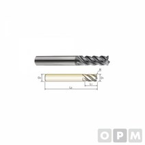 4S MILLS X-SPEED 라핑엔드밀 D3(R0.2)X6X8X50