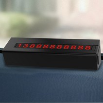 벤투로스 비상탈출 다용도 예쁜 자동차 야광 주차 번호판 알림판, 1.블 랙
