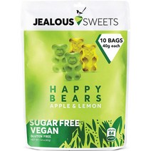 젤러스 스윗 애플 레몬 젤리 해피 베어 40g 10개 JEALOUS SWEETS Happy Bears